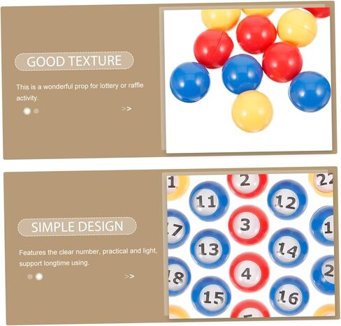 30 قطعة من كرات ألعاب البنغو من BESPORTBLE، كرات اليانصيب، أرقام بديلة لآلة البنغو، خفيفة الوزن وغير سامة لألعاب الحفلات والسحوبات in Kuwait