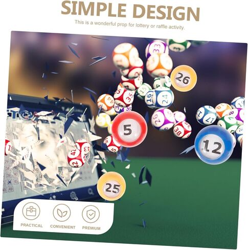 30 قطعة من كرات ألعاب البنغو من BESPORTBLE، كرات اليانصيب، أرقام بديلة لآلة البنغو، خفيفة الوزن وغير سامة لألعاب الحفلات والسحوبات in Kuwait