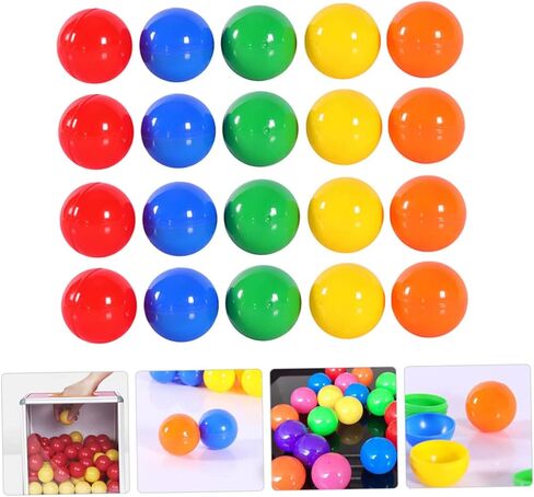 100Pcs Raffle Drawing Balls Durable Plastic Party Game Props for Celebrations Events and Game Bright Colors Easy to Hold for Raffles in Kuwait