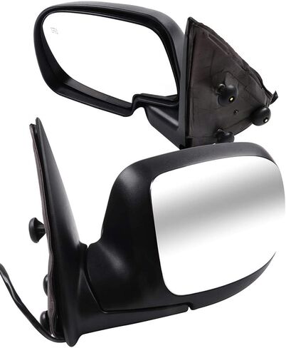 Towing Mirrors Fit for 2003-2007 For Chevy For GMC for Silverado for Sierra Tow Mirrors Power Adjusted Heated Function Lens With LED Light 1 Pair of Mirrors Left and Right Side Black Capping in Saudi Arabia
