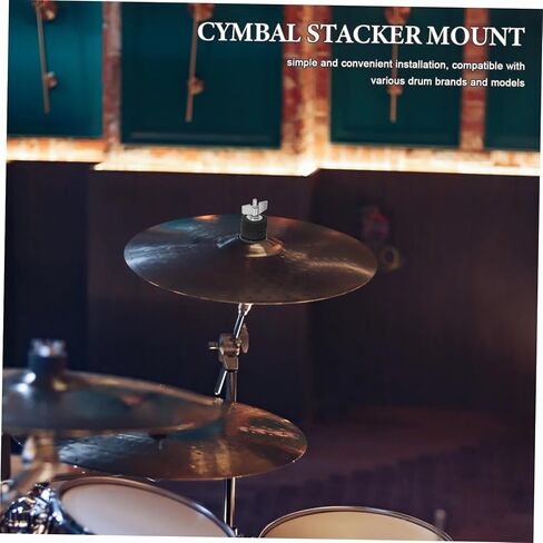 UPKOCH Adjustable Cymbal Stacker Mount for Enhanced Sound Quality Drum Cymbal Holder for Multiple Easy Installation Compatible with Various Drum Kits in Saudi Arabia