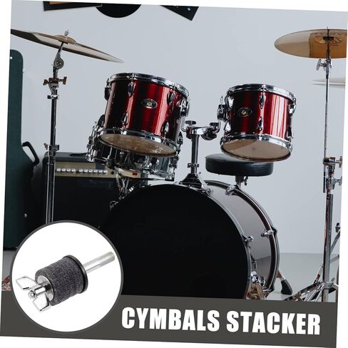 Totority Cymbals Stacker Mounting Stand Sturdy Percussion Instrument Accessory for Drummers Easy Installation Versatile Use with Existing Stands for Adding Splash Cymbals in Saudi Arabia