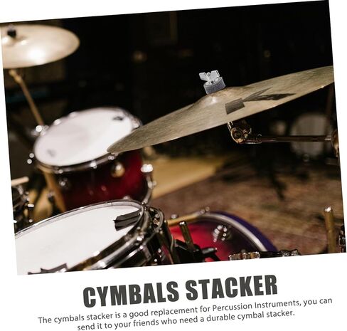 Totority Cymbals Stacker Mounting Stand Sturdy Percussion Instrument Accessory for Drummers Easy Installation Versatile Use with Existing Stands for Adding Splash Cymbals in Saudi Arabia