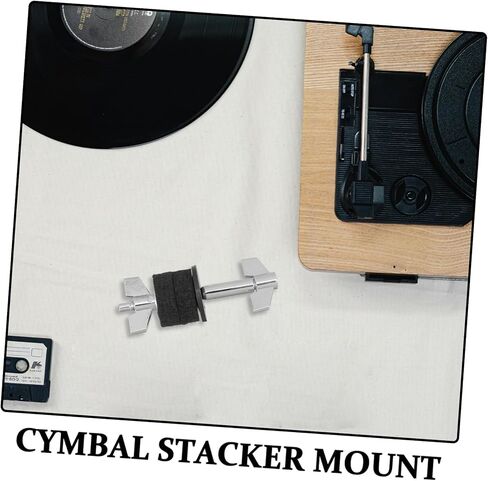 Kisangel Adjustable Drum Cymbal Stand Mount High-Grade Double Layer Cymbal Stacker and Drum Hardware Accessories for Enhanced Percussion Performance in Saudi Arabia