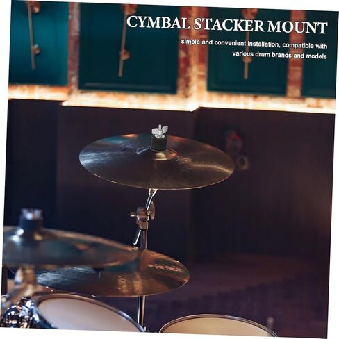 Kisangel Adjustable Drum Cymbal Stand Mount High-Grade Double Layer Cymbal Stacker and Drum Hardware Accessories for Enhanced Percussion Performance in Saudi Arabia