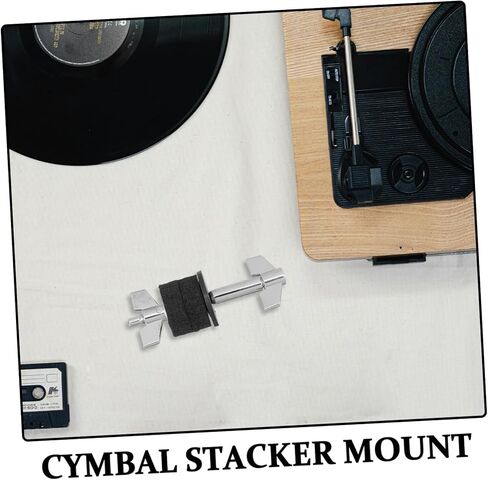 Drum Cymbal Stacker Adapter for Drum Kit Adjustable Cymbal Stand Extension with Enhanced Stability Easy Installation in Saudi Arabia