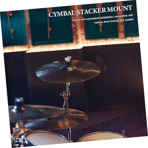 Drum Cymbal Stacker Adapter for Drum Kit Adjustable Cymbal Stand Extension with Enhanced Stability Easy Installation in Saudi Arabia