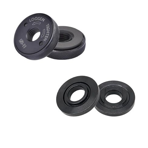 طقم صواميل قفل مطحنة زاوية 5/8 بوصة - 11، صامولة شفة ذاتية التضييق سريعة الفك - صواميل قرص قطع بديلة معدنية لتغيير قرص المطحنة السريع لا حاجة إلى مفتاح ربط in Kuwait