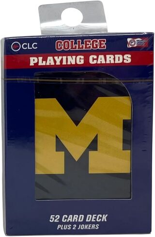 Pro Specialties Group NCAA Playing Cards Classic Playing Cards, Team Colors, One Size… (Michigan Wolverines) in Saudi Arabia