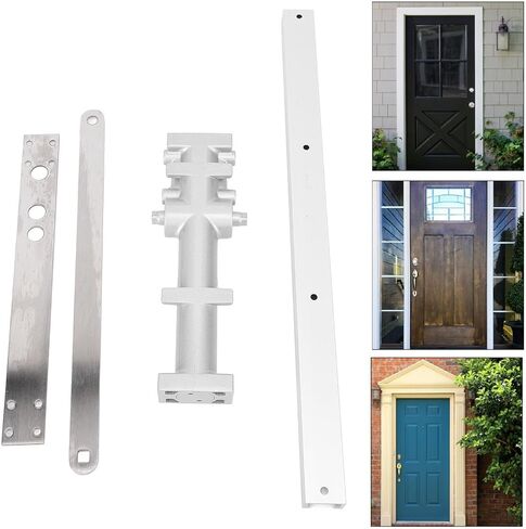 Automatic Door Closer, Aluminum Alloy Hydraulic Spring, Speed Adjustable for Commercial and Residential Doors - Durable Construction, Two Stage Speed Control, Easy Installation in Saudi Arabia