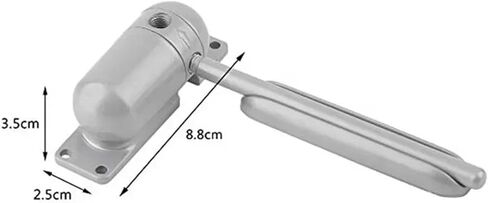 1 Set of Gray mini Automatic Spring Door Closers with Adjustable in Saudi Arabia