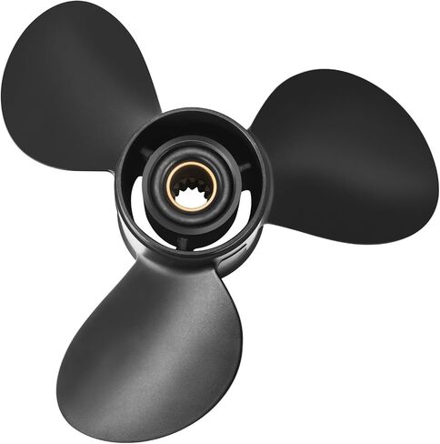 12 x 17 Aluminum Outboard Boat Propeller for BRP Johnson Evinrude OMC Stern Drive 40-70HP, 13 Spline Tooth, 763462, Compatible with Evinrude 40HP 48HP 50HP 55HP 60HP 65HP, RH in Kuwait