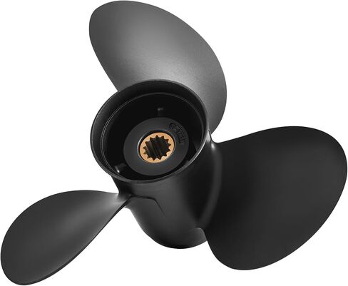 12 x 17 Aluminum Outboard Boat Propeller for BRP Johnson Evinrude OMC Stern Drive 40-70HP, 13 Spline Tooth, 763462, Compatible with Evinrude 40HP 48HP 50HP 55HP 60HP 65HP, RH in Kuwait