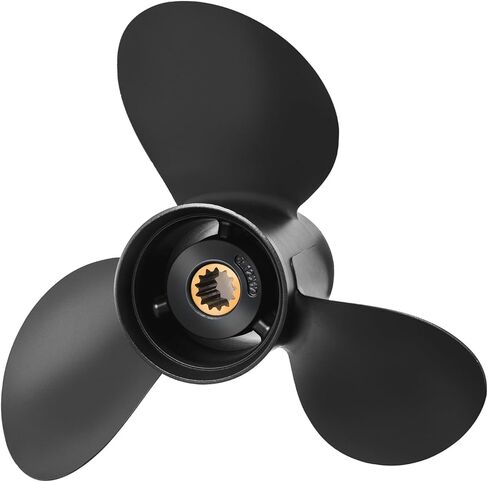 12 x 17 Aluminum Outboard Boat Propeller for BRP Johnson Evinrude OMC Stern Drive 40-70HP, 13 Spline Tooth, 763462, Compatible with Evinrude 40HP 48HP 50HP 55HP 60HP 65HP, RH in Kuwait