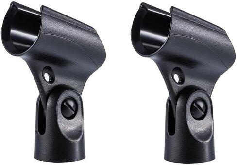 Generic A25D Microphone Clips Clamp Holder Replacement for Shure SM58 BETA58A PG58 BETA57 SM57 Microphone, 2 Pack in Saudi Arabia