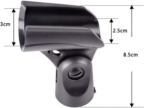 Generic A25D Microphone Clips Clamp Holder Replacement for Shure SM58 BETA58A PG58 BETA57 SM57 Microphone, 2 Pack in Saudi Arabia