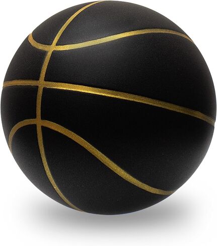 Silent Basketball Size 6 (28.5"), Textured Soft Foam Soundless Basketball for Indoor Dribbling Training, Grooved Airless Bouncy Basketball for Indoor Play in Kuwait