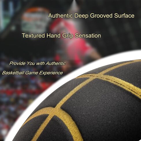 Silent Basketball Size 6 (28.5"), Textured Soft Foam Soundless Basketball for Indoor Dribbling Training, Grooved Airless Bouncy Basketball for Indoor Play in Kuwait