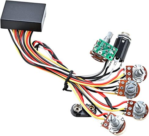 BESPORTBLE Bass Active Preamp Circuit for Guitar and Bass Replacement Circuit Kit Design for Musicians Suitable for DIY Refitting and Enhancing Sound in Saudi Arabia