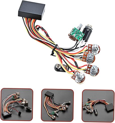 BESPORTBLE Bass Active Preamp Circuit for Guitar and Bass Replacement Circuit Kit Design for Musicians Suitable for DIY Refitting and Enhancing Sound in Saudi Arabia