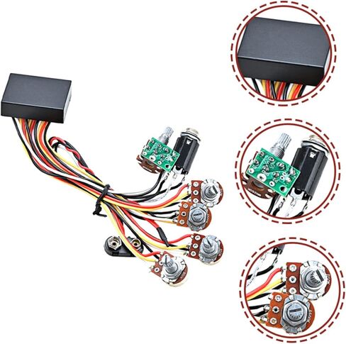BESPORTBLE Bass Active Preamp Circuit for Guitar and Bass Replacement Circuit Kit Design for Musicians Suitable for DIY Refitting and Enhancing Sound in Saudi Arabia