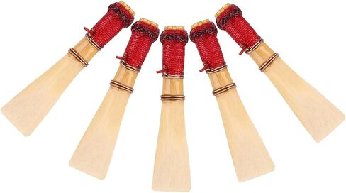 TOYANDONA 5pcs Medium Bassoon Reeds Natural Woodwind Reeds for Orchestra and Solo Players Professional Bassoon Supplies Instrument Accessories in Saudi Arabia