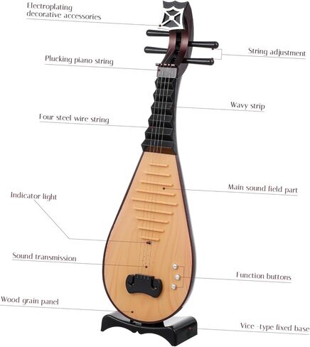 زخرفة العود على الطراز الصيني أداة محاكاة الدعامة العتيقة مثالية لصورة الديكور الموسيقية in Kuwait