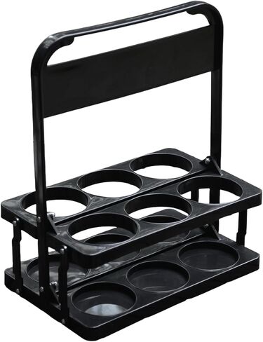 6 Cup Drink Carrier with Handle, Portable Cup Carriers for Drinks, Drink Carrier for Delivery, Coffee Carrier, Drink Caddy Portable Drink Carrier, Beverage Drink holder, Reusable, Black in Saudi Arabia