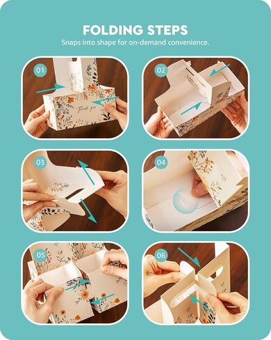 أكياس هدايا Baffect Thanks You لـ 50 ضيفًا، تتضمن حامل مشروبات مع مقبض، وبطاقات شكر مع سلسلة، وشريط عريض مقاس 1 بوصة، وتقدير للنساء، والأعمال التجارية، والموظفين، وزملاء العمل، والمعلم (الأزهار) in Kuwait