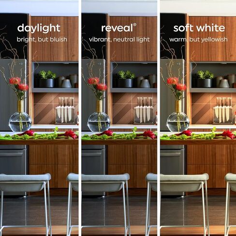 GE Reveal HD+ LED Light Bulbs, 60 Watt, A19 Bulbs (4 Pack) in Saudi Arabia