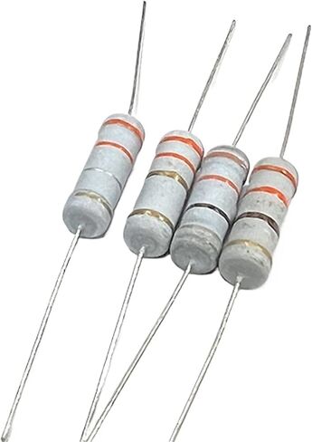 10Pcs 3W Carbon Film Resistor Four Color Circle 3.3R 3.6R 3.9R 3.3K 3.6K 3.9K 33 36 39 330 360 390 R K Ohm 33K 39K0.1R-1M(CF 3W 3K9 10pcs) in Saudi Arabia