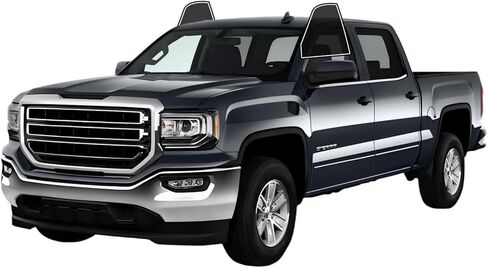 Precut Film Front Two Door Windows Tint Film Cars Sun Blocking Protection Privacy Anti Shatter Glass Computer Cut Any Tint Shade for GMC Sierra 1500 Crew Cab 2014-2018 in Kuwait