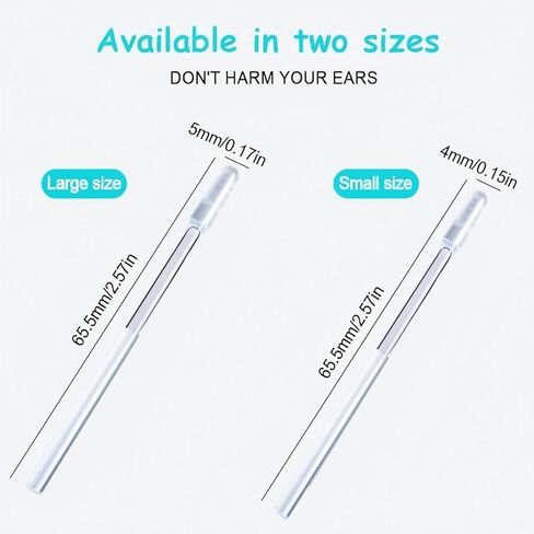 (1 Box, 24 Pcs) Upgraded Earwax Removal Adhesive Swabs/Sticky Ear Cleaners for Adults & Kids, Reusable Soft, Gentle Sticky Ear Cleaning Stick, Portable Ear Pick for Effective Earwax Removal in Kuwait