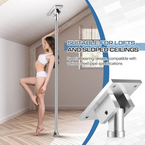 Universal Pole Dance Fixed Plate for Slanted Ceilings Top Plate Pole Dance Accessory for Home More Safety and Stability in Kuwait