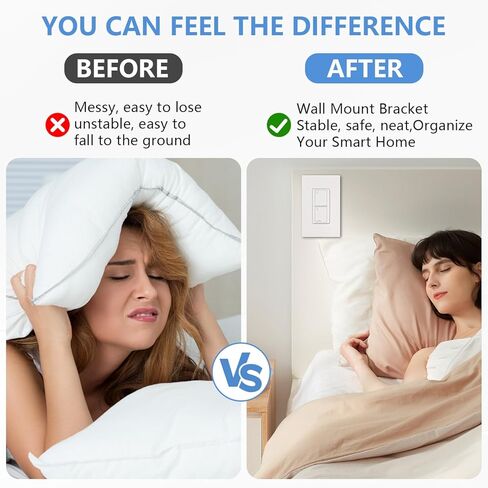 Wallplate Brackets Compatible with Lutron Caseta Pico Remote & Smart Switch – 8-Pack, No Wires Required, Tool-Free Seamless Snap-in Installation, Durable ABS Wall Mounting Kit in Kuwait