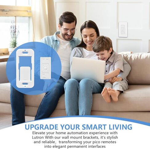 Wallplate Brackets Compatible with Lutron Caseta Pico Remote & Smart Switch – 8-Pack, No Wires Required, Tool-Free Seamless Snap-in Installation, Durable ABS Wall Mounting Kit in Kuwait