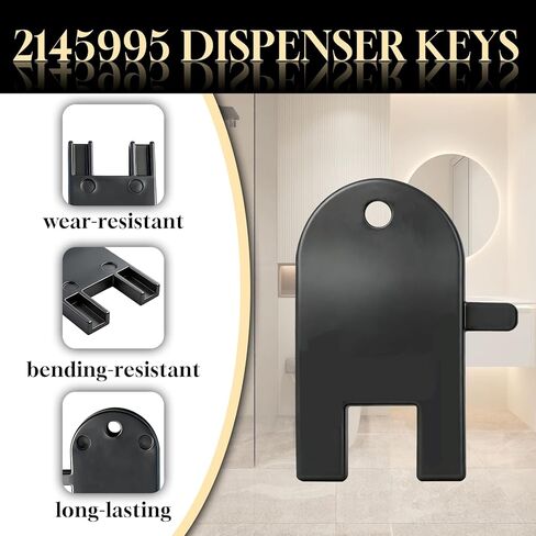 مفتاح موزع 2145995 متوافق مع المناشف الورقية ذات السحب المركزي من Von Drehle وMarcal وموزعات مناديل الحمام الكبيرة (4 عبوات) in Kuwait