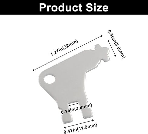 5 Piece Toilet Paper Dispenser Key Set (Including 2 Double Headed Detachable Button Keys), Compatible with Toilet Paper dispensers, Robust Metal Finish in Saudi Arabia