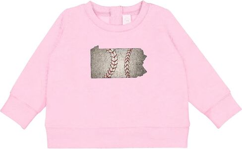 Inktastic بنسلفانيا البيسبول خمر التوضيح الطفل البلوز in Kuwait