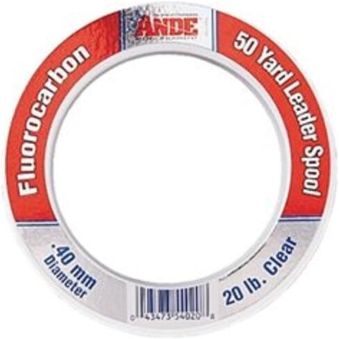 Ande FCW50-80 Fluorocarbon Leader Material, 50-Yard Spool, 80-Pound Test, Clear Finish in Kuwait