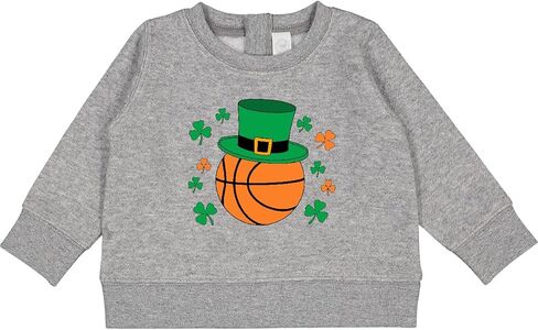 inktastic St Patrick's Day Basketball Shamrocks Baby Sweatshirt in Saudi Arabia