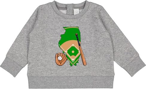 قميص إنكتاستيك إلينوي للبيسبول الماسي مع مضرب وقفاز للأطفال in Kuwait