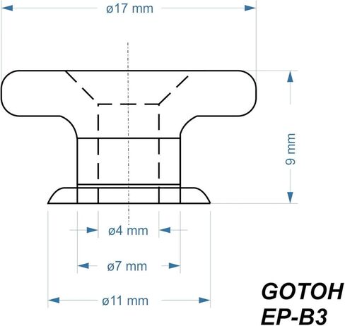 زر حزام جيتار GOTOH EP-B3 - كبير الحجم - مجموعة من 2 - نيكل in Saudi Arabia