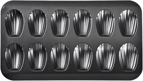 Cake and Cookie Shell Pan, 12-Cavity Stainless Steel Nonstick Bakeware for Cupcakes, for Muffins, and Homemade Desserts, Oven for Microwave Freezer Dishwasher Safe in Kuwait