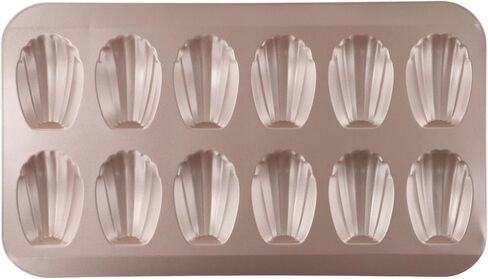 Cake and Cookie Shell Pan, 12-Cavity Stainless Steel Nonstick Bakeware for Cupcakes, for Muffins, and Homemade Desserts, Oven for Microwave Freezer Dishwasher Safe in Kuwait