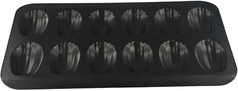 Cake and Cookie Shell Pan, 12-Cavity Stainless Steel Nonstick Bakeware for Cupcakes, for Muffins, and Homemade Desserts, Oven for Microwave Freezer Dishwasher Safe in Kuwait