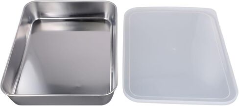 Stainless Steel Baking Tray Set with Cooling Rack and Cover for Oven Roasting, Baking Cookies and Kitchen Storage, Silvery in Kuwait