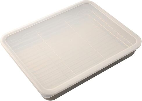 Stainless Steel Baking Tray Set with Cooling Rack and Cover for Oven Roasting, Baking Cookies and Kitchen Storage, Silvery in Kuwait