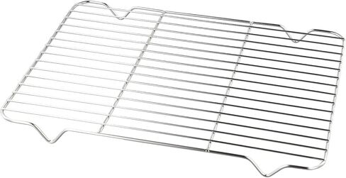 Stainless Steel Baking Pan Tray with Cooling Rack and Cover Set, Rust-Proof Dishwasher Safe, Silvery, 23x17x5cm/26x20x5cm/31x24x5cm for Oven Baking and Kitchen Storage in Kuwait