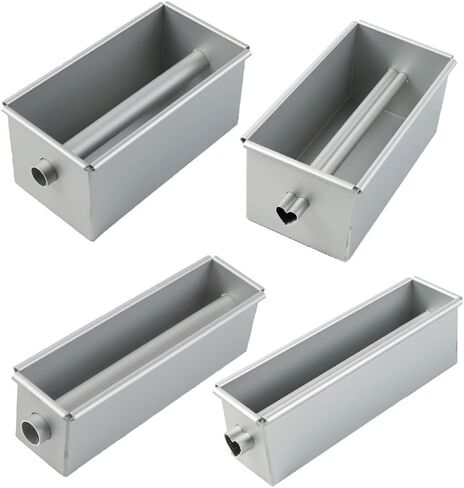 Aluminum Alloy Loaf Pan with Center Tube, Non-Stick Square Bread Baking Pan for Cake, for Meatloaf, Pudding, Dishwasher Safe, Silver in Kuwait